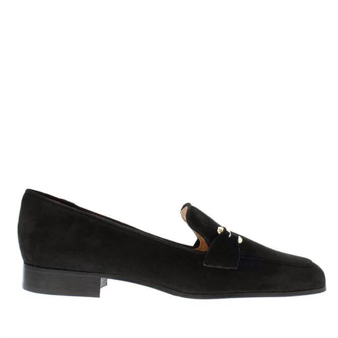 Carl Scarpa House Collection Felicity Black Suede Loafers